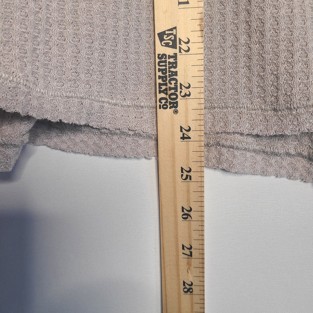 In Loom Patchwork Long Sleeve Waffle Knit Top - Size Medium - Picture 8 of 10